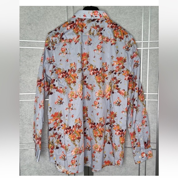 New Perry Ellis Long Sleeve Button Down Shirt Stretch Heather Sz 2X Men - Picture 6 of 10